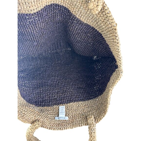 OndadeMar Woven Tote Bag Palm Leaf Coastal Beach Travel NEW - Picture 3 of 5